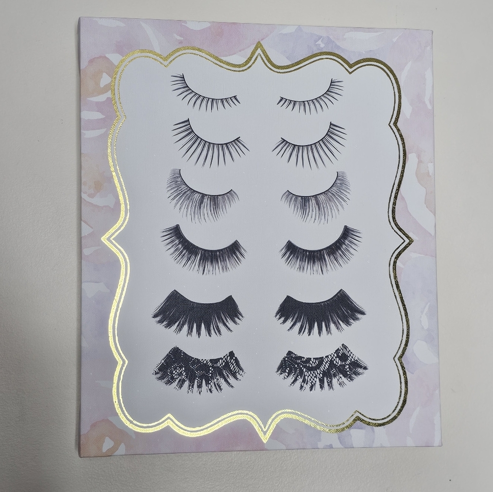 Canvas art print of Eyelashes
